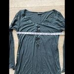 La Perla  Top‎ Women's Villla Toscana 2  Green Lace Long Sleeve Photo 2