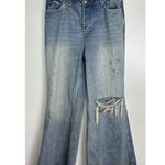 Free People  Curvy Misfit Flare Jeans in Wash Little Rascal Size US 31 Photo 3