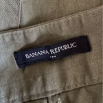 Banana Republic  Linen-Blend Stretch Utility Pant in Green Size 16 Photo 6