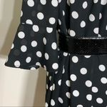 City Streets Off-the-Shoulder Pokadot Sheath Dress Photo 5