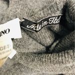 Vintage Valentino gray short sleeves mock neck cashmere wool blend sweater M Size M Photo 4