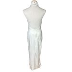 NWT Lulus Beyond Classy White Satin Halter Midi Dress M Backless Party Cocktail Size M Photo 7