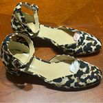CAbi  Leopard Print Kiki Ankle Strap Block Heels Multicolored 6020 Women's 7 Photo 0