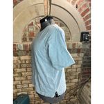 top short sleeve long sleeve top set embroidered floral Blue Size XL Photo 5