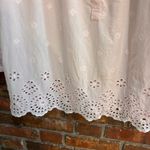 Lucky Brand  womens Rebecca eyelet popover top pink L Photo 2