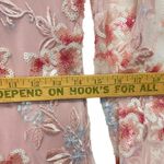 OLEG CASSINI Women Small To XL Pink Floral Sequin Lace Formal Long Gown Dress Photo 8