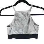 Electric & Rose Sports Bra Square Neck Logo Tie Dye Gray M Size M Photo 1