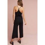 Moulinette Soeurs NWT Anthropologie Willa Jumpsuit in Black Crop One-Piece XS Photo 4