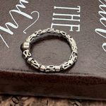 Vintage Silver Tone Ring w/ Black Rhinestone Accent – Size 6.5 Photo 2