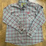 EUC Dixon fire smoke eater snap front flannel. 2XL Size 2X Photo 3