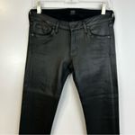 Citizens of Humanity  Black Racer Coated Black Skinny Low Rise Jeans Size 29 Photo 7