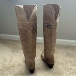 Frye Women’s Tall Beige Leather Heeled Boots Photo 11