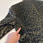 Kasper & Company‎ ASL Leopard Print Velour Zip Up Jacket Sz 12 Green Photo 9