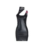 VERSACE JEANS COUTURE Baroque Buckle Halter Neck Mini Dress Size: 4 NWT Black Photo 5