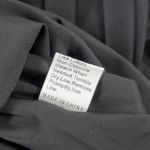 BBX Lephsnt Faux Wrap Dress Womens M Black Pleated Long Puff Sleeve Midi New Size M Photo 4