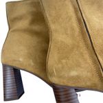 Mango Round Toe Heel Suede Ankle Boots Medium Brown Size 39/ 8.5 Photo 10