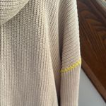 Kerri Rosenthal Ribbed Mid Length Cardigan Oversized with Hoodie and Stritch Pink Size XL Photo 5