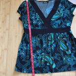 Apt. 9 Multi Color Floral Paisley Design Knit Top Photo 6