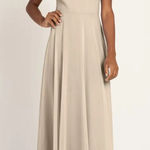Jenny Yoo  collection Halle dress sand dune luxe chiffon NWT NEW SIZE 6‎ Photo 0