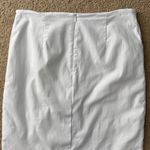 J. McLaughlin Skirt Size 8 White Cotton Blend Button Front Mini Casual Classic Photo 5