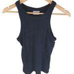 Frank And Oak  Essential Black Tank Top Organic‎ Cotton Ribbed Size M Classic Photo 0