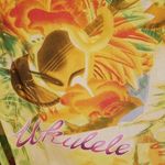 Jams World 💕💕 Kamaka Ukulele Pineapple Hawaiian Print Shift Dress Vintage Y2K L Photo 3