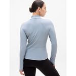 Athleta New S Salutation Ribbed Jacket 2.0 Blue Star Small Photo 4