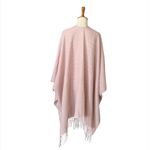 Gentle Fawn  Fringe Shrug Kimono Size M/L Pink Cream Photo 4