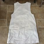 American Eagle Dress Womens Size Large Cream Corduroy Mini Button Down Tank Photo 4