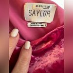 Saylor NIAMA VELVET MIDI DRESS In Bubblegum Color Hot Pink Fuchsia-NWT Size L Photo 6