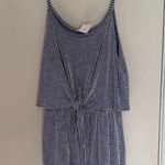 Caution to the Wind White And Blue Romper Photo 0