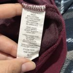 Ambiance Y2K 2000s Cropped Velvet Burgundy Hoodie maroon small zip up Photo 7