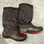 Crocs  WOMENS SNOW BOOTS
SIZE 6W WEAR ONES VERY GOOD
CONDITION BLACK Photo 2