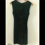 Alice + Olivia  Ruched Shimmery Black Dress Size 0 Photo 4