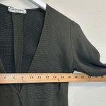 Giorgio Armani Armani Collezioni Olive Green Textured Tunic Top IT40 Waffle Knit Vintage Light Photo 5