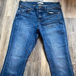 Madewell  The Slim Boyjean Straight Leg Mid Rise Dark Wash Denim Blue Jeans Sz 26 Photo 3