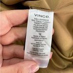 Vince Blazer Womens 12 Tan Drapey Twill Jacket Double Breasted Oversized Tencel Photo 7