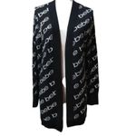 Bebe Graphic Logo Open Cardigan, Size Large, New with Tag MSRP $79 Photo 4
