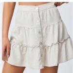 Cotton On 2/$30  woven Tawni Tiered Mini Skirt white XL new Photo 1