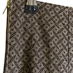 Vintage Handmade Bird Novelty Print‎ Brown White Patterned Skirt Side Zip Small Photo 9