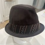 Goorin bros  Dark Brown Fedora with Patterned Band Photo 2