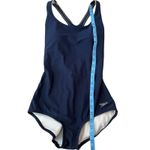 Speedo  Womens‎ Swimsuit One Piece Cross Back Training Athletic Peacoat S Photo 3