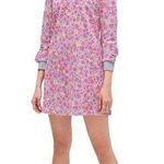 Kate Spade Marker Floral Ruffle Sweatshirt Dress Photo 0
