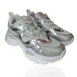 FILA New  Women's 10 Electrove 2‎ Sneakers Silver Sparkle Glitter Metallic Chunky Photo 3