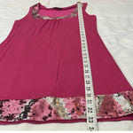 EXPRESS Y2K  Sequin Trim Sleeveless Square Neck Mini Dress XS Pink Silver Cocktail Party  Photo 12