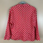 Talbots  Coral Polkadot Linen Lightweight Shacket Blazer Jacket 12P Photo 5