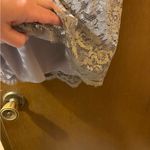 Dress the Population NWT  Ash Metallic Silver & Gold Lace Mini Dress Photo 9