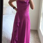 Nine West  Satin Maxi Dress Cowl Neck Photo 0