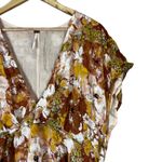 Free People  Floral Mini Dress Womens L Multicolor Modal Boho Festival Summer Photo 3