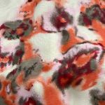 Relativity Relatively Blouse Top Sz 2XL Orange Abstract Fully Lined Tie Front Neckline Photo 10